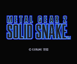 metal gear 2 - solid snake